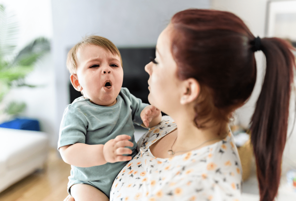 breathing; cough; distress